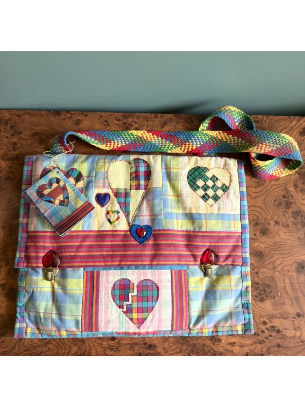 Handmade Cross Body Boho-style Patchwork Heart Embellished Holland Eva de Kievit